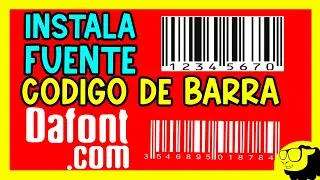 Dafont - Como instalar fuentes de CODIGO DE BARRAS - CCode 39 GRATIS