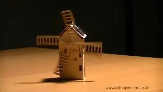 SOL-EXPERT Mini Solar Windm&uuml;hle