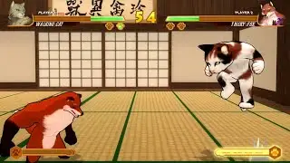 (ゲーム) (PS4) Digital Crafter ファイト オブ アニマルズ 難易度 普通 ウォーキングキャット 1ゲームクリア