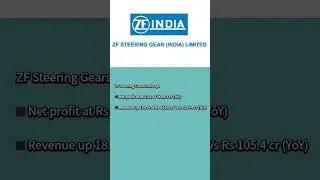 ZF Steering Gears India Q4 | Business News | Success Deal #businessnews #sharemarket #indianews
