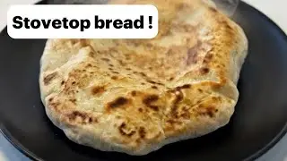 Soft inside , crispy outside | easy stovetop bread