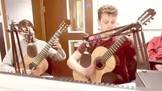 The Roth Guitar Duo perform Marcello's Oboe & String Concerto live on Radio Warrington