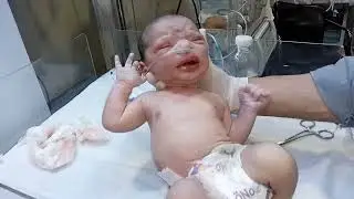 Baby&rsquo;s First Breath in NICU | Gentle Cleaning Care #FirstBreath #NICUCare