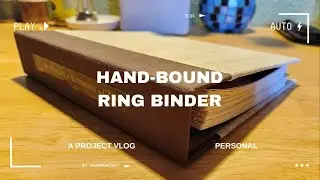 Hand-bound ring binder