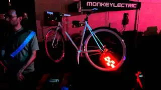 LED Lighting on a bike at Maker Faire