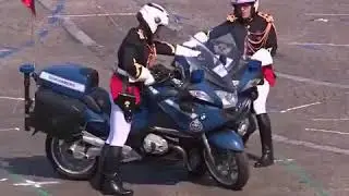 French Republican Guard riders Bastille Day parade