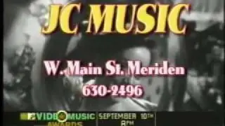 JC Music of Meriden, CT - 1998 MTV Music Award Sponsor
