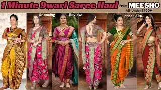 9wari Sarees From Meesho #readytowear #meeshosaree #meesho #marathi #saree