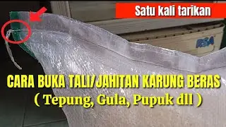 CARA BUKA TALI KARUNG BERAS