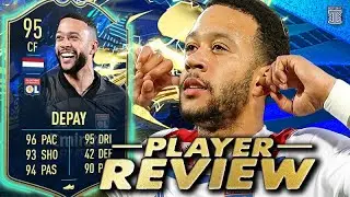 5⭐ SKILLER🤩 95 TEAM OF THE SEASON DEPAY PLAYER REVIEW! FIFA 21 Ultimate Team
