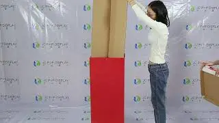 Supermarket promotion foldable cardboard stand display