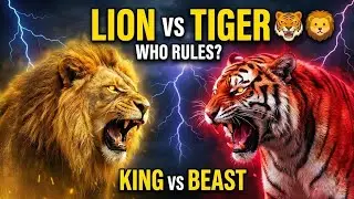 Lion vs Tiger 🦁🐯 | Who Is the Real King of the Wild? | Bombo Stories