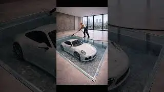The Porsche Floor #flooring #epoxy #homerenovation #interiordesign