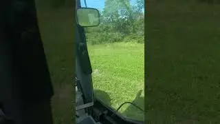Brett keeping the clover plot fresh for the deer! 🍀 🦌