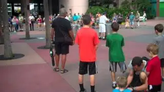 Jammin Janitors at Epcot with the Allen boys