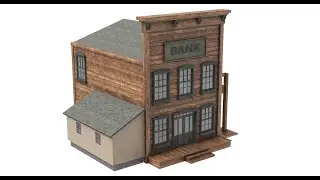 UPBGE - [ C2/12] Building a bank for the Texans of the Wild West