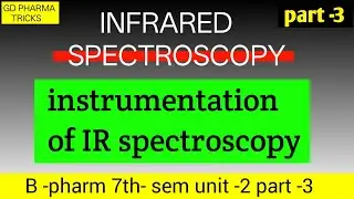 Instrumentation of IR spectrophotometer|| IR instrumentation|| detectors in IR spectroscopy