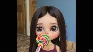 ASMR VEDIO OF DOLL EATING CANDY 🍭  #asmr #asmrsounds #asmrcommunity #asmreating #blythe