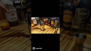peachy bastard - peach cocktail - whisky - whiskey cocktail - Bourbon cocktail - Jim beam cocktail 🍹
