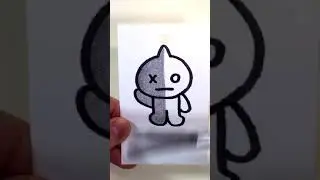 DIY BTS & BT21 VAN with Shrink Plastic #shorts