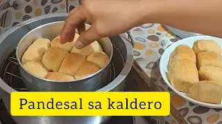 Pandesal na niluto sa kaldero,pag gawa ng pandesal na di na kailangan ng makina at oven
