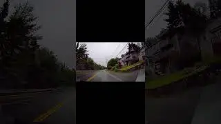 Driving through the beautiful streets of Halifax on a rainy day