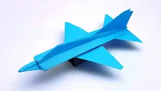 Origami Paper Plane | How to Make Paper Airplane | MIG 21 Jet | Origami Jet Fighter Paper Plane