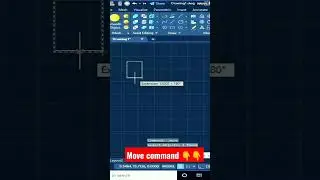 move command in Autocad | move command #shorts #autocad #viral #3d #command #reels #youtubeshorts