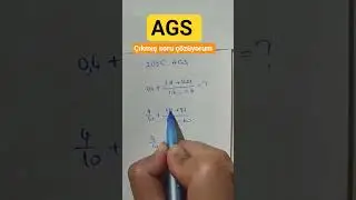 AGS 2025 &Ccedil;IKMIŞ SORU &Ccedil;&Ouml;Z&Uuml;M&Uuml; #ales #maths #ykstavsiye #tyt #matematik #sinif #ags #yks #kpss