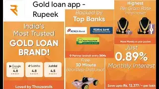 EASILY APPLY GOLD LOAN FROM RUPEEK APP