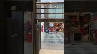Transparent roller shutter installation in Swindon shopping centre