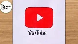 How to draw Youtube Logo - step by step | (easy drawing)