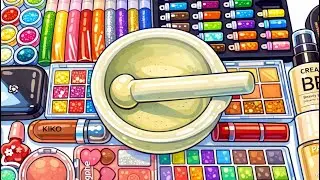 Making Slime from Makeup and Glitter | ASMR Mixing#slime #asmr #diy