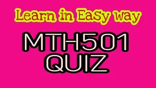 MTH501||Quiz#3. @beeducatedvu1791