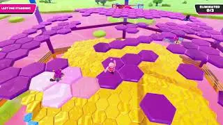 Fall Guys: 4 Player Hex-a-Gone Timeout