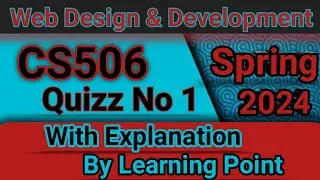 CS506 Quiz 1 Solution Spring 2024 || CS506 quiz 1 solution with explanation 