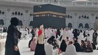 Makkah Live 🔴 || Cleaning of Holy Kaba's Roof || Free Food Near Haram 🕋 @makkahmadinaoffical4928 