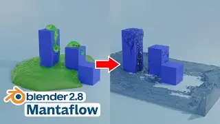 Blender Tutorial - Mantaflow Thick Fluid Animation (2.82)