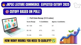 🎯  JKPSC Commerce Lecturer Expected Cutoff 2025 | JKPSC Commerce | Real Data Based Prediction