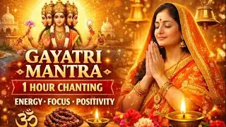 Gayatri Mantra | 1 Hour Powerful Morning Chanting for Energy, Focus & Positivity