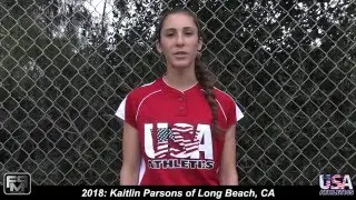 Committed to University of Tennesesse 2018 Kaitlin Parsons Shortstop Softball Skills Video