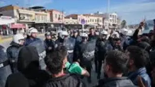 Tension as more migrants reach Greek island