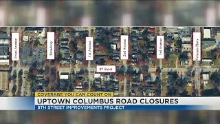 Months‑long road project to begin Monday in uptown Columbus