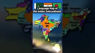 Language Map of The Indian Subcontinent #geography #map #europe #mapping #mapper #india #capcut #fyp