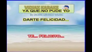 Francis Santana Te felicito Karaoke