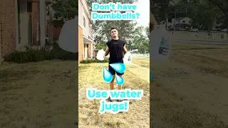 Try this full body water jug workout!😱😱 #fitnessjourney #fitnessmotivation #weightloss