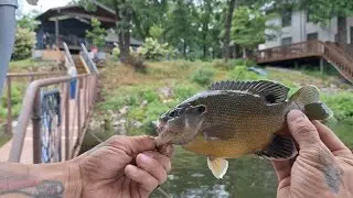 Fishing a private dock at Grand Lake