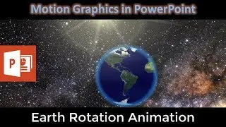 Как создать анимацию вращения Земли в PowerPoint: урок
