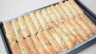 How to make super easy Filo dough pies with potato filling.  Как приготовить пирожочки с тестом Фило