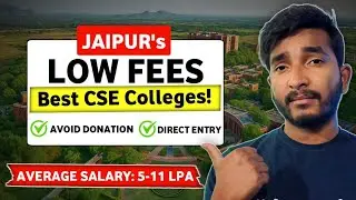 NO JEE? 🤫 Top 20 Private Engineering Colleges in Jaipur ⋮ Low Fees BTech College!